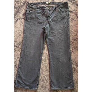 Venezia Jeans Womens 22W Short Blue Denim Plus Size Straight Leg Mid Rise Pants